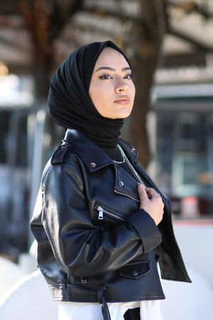 Soft Viscose Jersey Shawl — Siyah