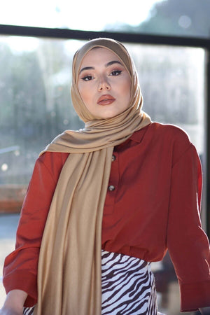 Soft Viscose Jersey Shawl — sutlu-kahve