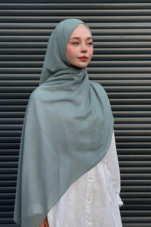 Smooth Crepe Shawl for Versatile Modest Styling — mint