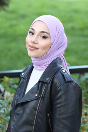 Soft Viscose Jersey Shawl — lila
