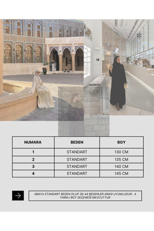 Long Patterned Abaya with Belt and Snap Closure