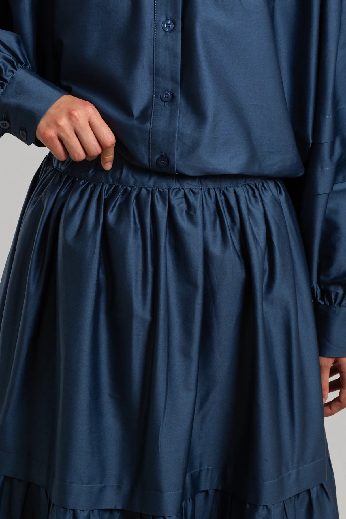 Elegant Satin Cotton Skirt (SN004)