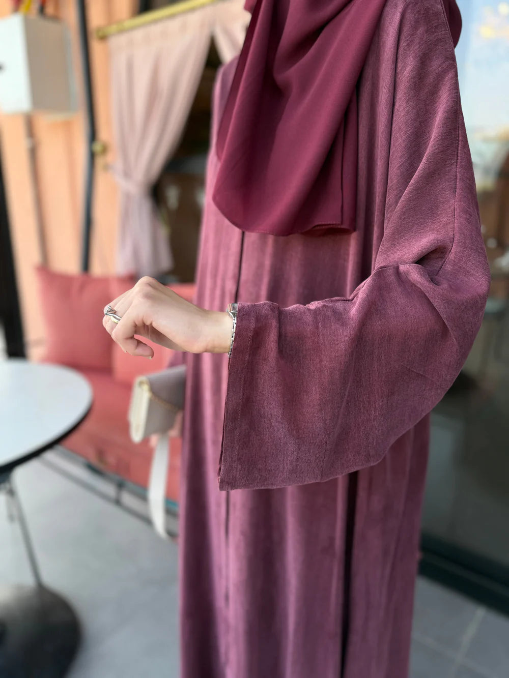 100% natural Bamboo Silk Abaya (AB004)