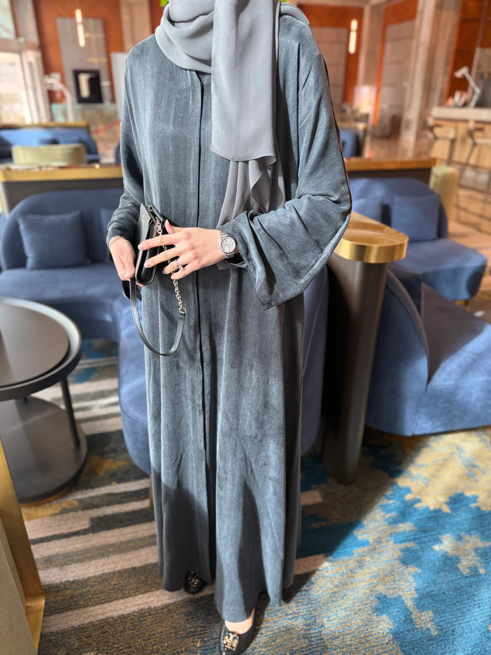 100% natural Bamboo Silk Abaya (AB003)