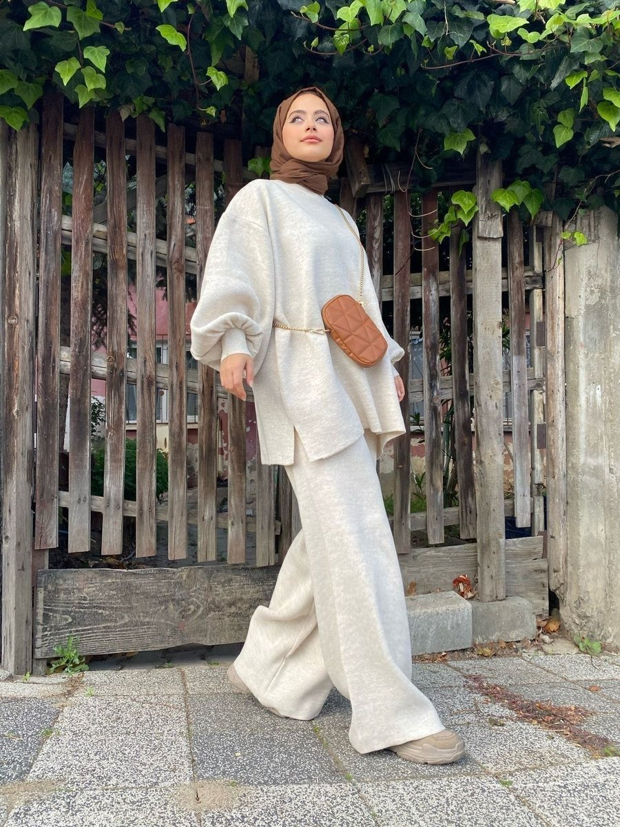 Basic Balloon Sleeve Knit Set – PT007