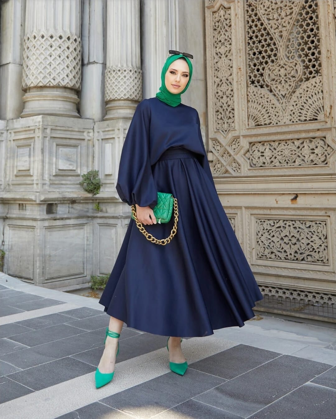 Elegance Scuba skirt Set (SK013)