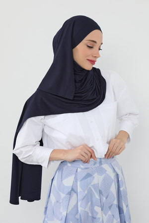 Ready-to-Wear Jersey Bonnet Shawl with Face Covering