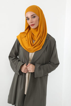 Ready-to-Wear Jersey Bonnet Shawl with Face Covering