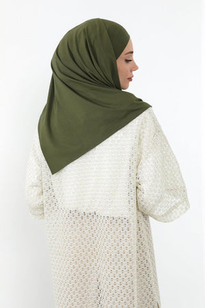 Ready-to-Wear Jersey Bonnet Shawl with Face Covering