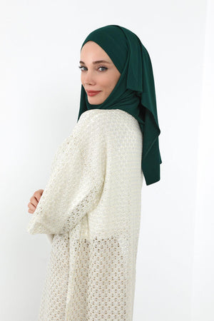 Ready-to-Wear Jersey Bonnet Shawl with Face Covering