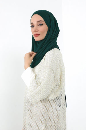 Ready-to-Wear Jersey Bonnet Shawl with Face Covering