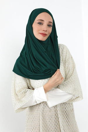 Ready-to-Wear Jersey Bonnet Shawl with Face Covering