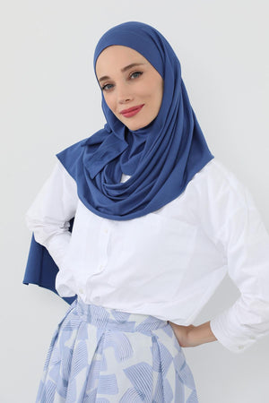 Ready-to-Wear Jersey Bonnet Shawl with Face Covering