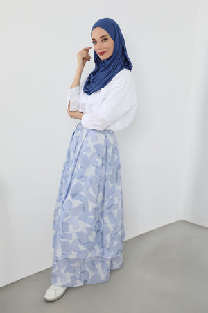 Ready-to-Wear Jersey Bonnet Shawl with Face Covering