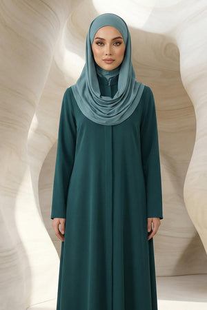 Ready-to-Wear Jersey Bonnet Shawl with Face Covering