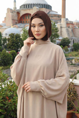 Chiffon Hooded Jersey Underscarf with Neck Coverage