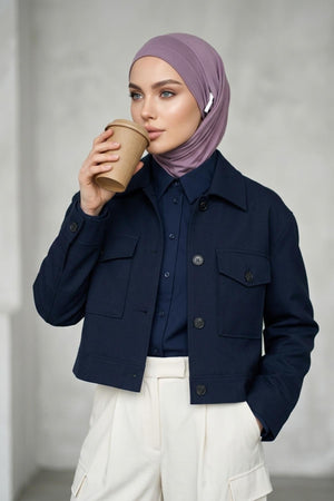 Jersey Bonnet with Neck Coverage and Earphone Opening