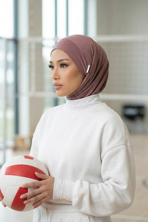 Jersey Bonnet with Neck Coverage and Earphone Opening