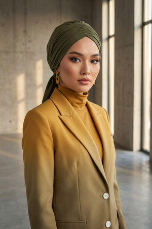 Gathered Jersey Turban for Easy Modest Styling