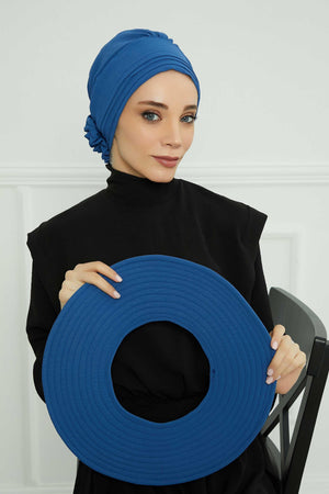Comfortable Aerobin Fabric Bonnet with Side Gather Detail