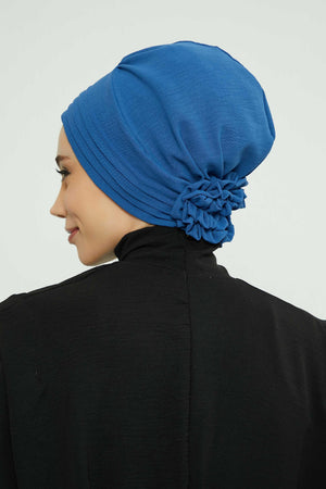 Comfortable Aerobin Fabric Bonnet with Side Gather Detail