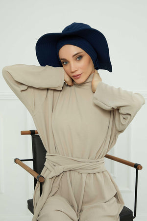 Comfortable Aerobin Fabric Bonnet with Side Gather Detail