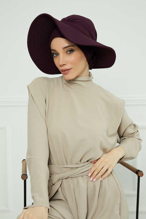 Comfortable Aerobin Fabric Bonnet with Side Gather Detail