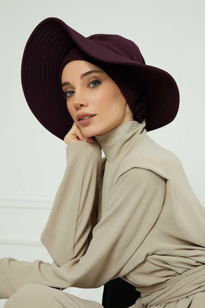 Comfortable Aerobin Fabric Bonnet with Side Gather Detail
