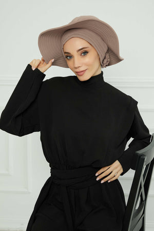 Comfortable Aerobin Fabric Bonnet with Side Gather Detail