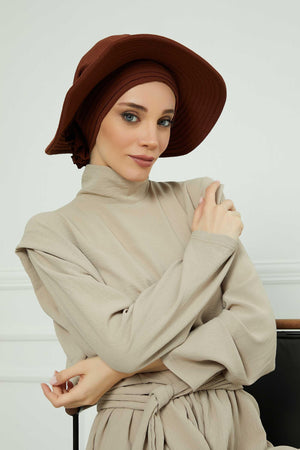 Comfortable Aerobin Fabric Bonnet with Side Gather Detail