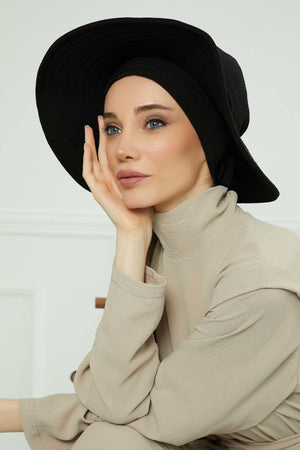 Comfortable Aerobin Fabric Bonnet with Side Gather Detail