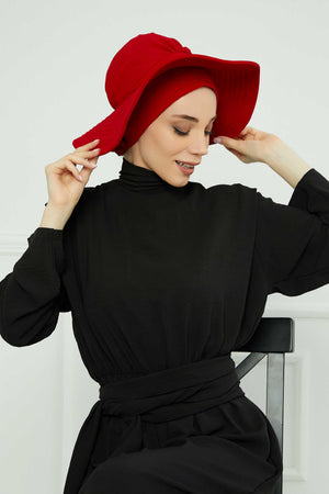 Comfortable Aerobin Fabric Bonnet with Side Gather Detail