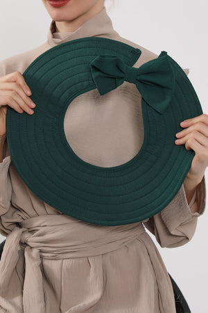 Modest Aerobin Turban Bonnet with Removable Wide-Brim Hat