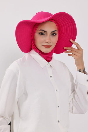 Soft Cotton-Blend Ninja Bonnet with Detachable Bow Accessory