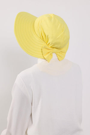 Soft Cotton-Blend Ninja Bonnet with Detachable Bow Accessory