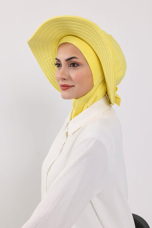 Soft Cotton-Blend Ninja Bonnet with Detachable Bow Accessory
