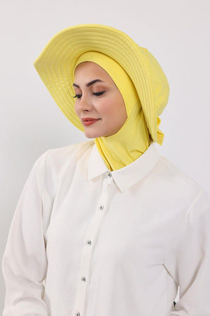 Soft Cotton-Blend Ninja Bonnet with Detachable Bow Accessory