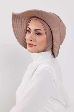 Soft Cotton-Blend Ninja Bonnet with Detachable Bow Accessory