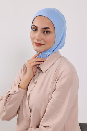 Soft Cotton-Blend Ninja Bonnet with Detachable Bow Accessory