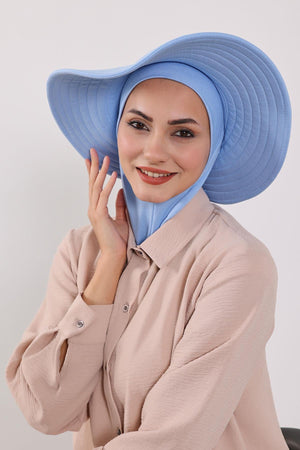 Soft Cotton-Blend Ninja Bonnet with Detachable Bow Accessory