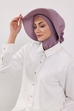 Soft Cotton-Blend Ninja Bonnet with Detachable Bow Accessory