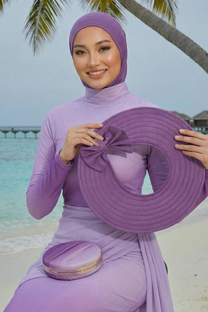 Soft Cotton-Blend Ninja Bonnet with Detachable Bow Accessory