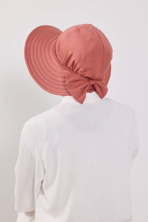 Soft Cotton-Blend Ninja Bonnet with Detachable Bow Accessory