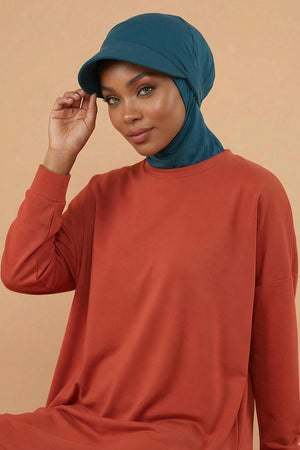 Hijab Bonnet with Removable Visor