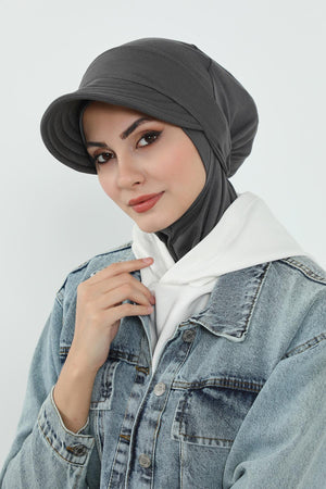 Hijab Bonnet with Removable Visor