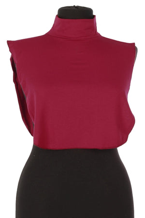 Soft Cotton-Blend High-Neck Sleeveless Modesty Top