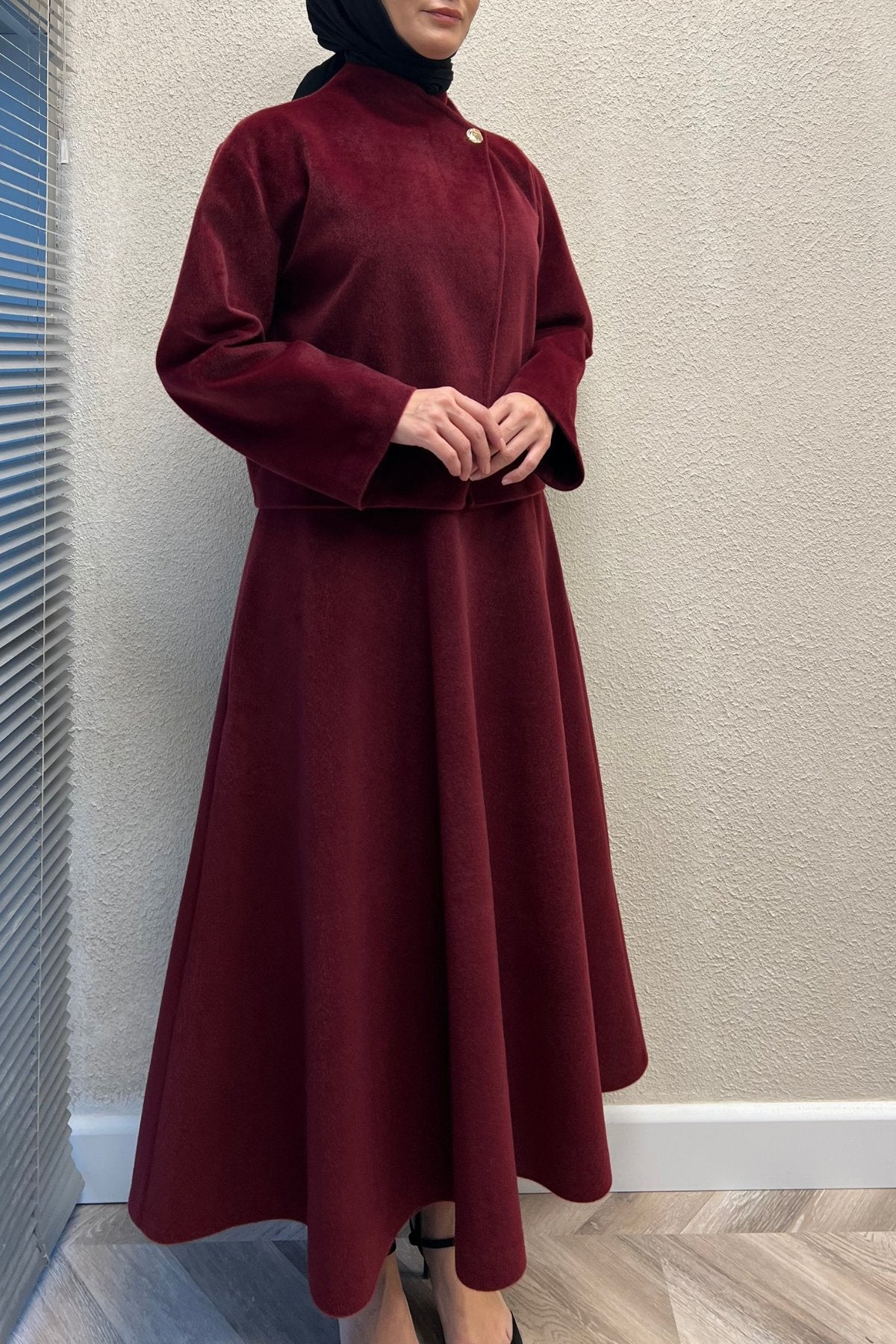 Elegant Winter Set in Premium Wool Fabric (SK017)