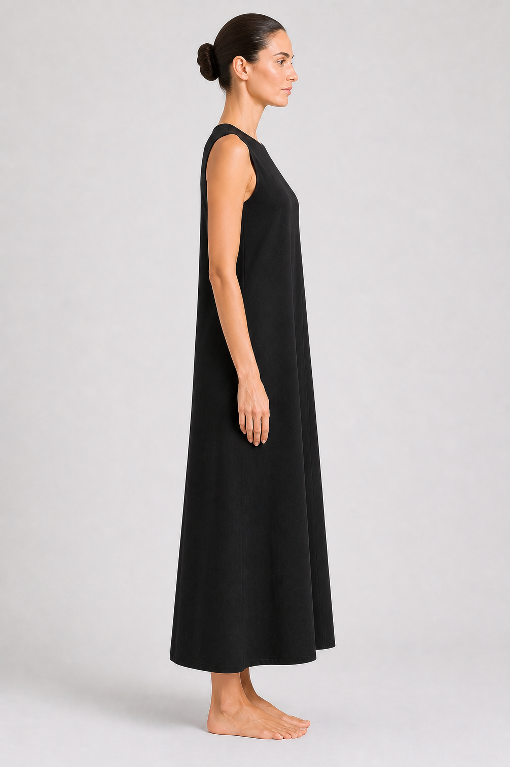 Relaxed Cotton-Linen Sleeveless Dress it used under abaya and dress