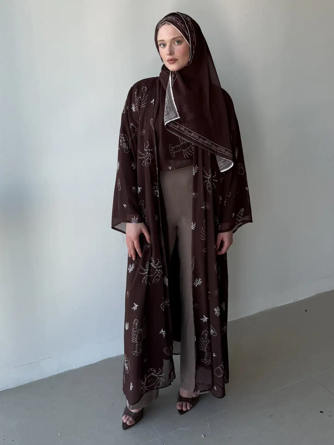 Abaya Shawl Two-Piece Set