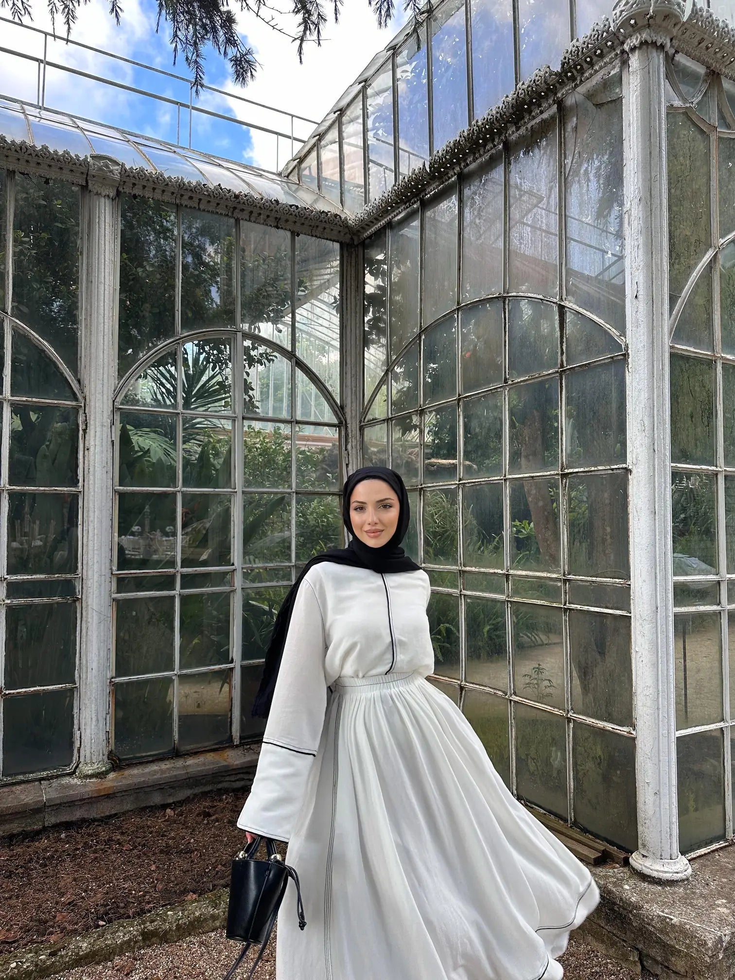 Linen Skirt & Blouse Set SK020